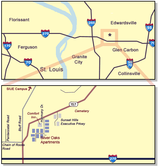 Map to Silver Oaks